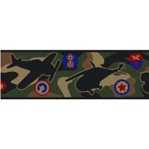  Camouflage Military Medals Self Adhesive 5 Wall Border 
