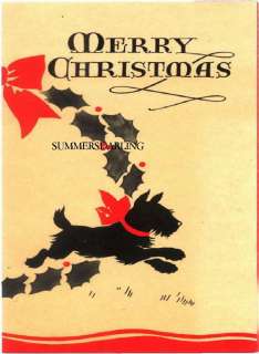 SCOTTY DOG CHRISTMAS*24 Christmas Cards  