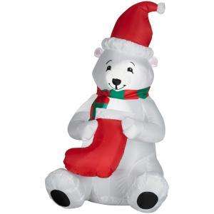 Outdoor Christmas Decoration Holiday LIGHTED AIRBLOWN INFLATABLE 4 FT 