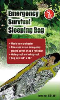 auction is for a factory sealed case of 120 Emergency Sleeping Bags 
