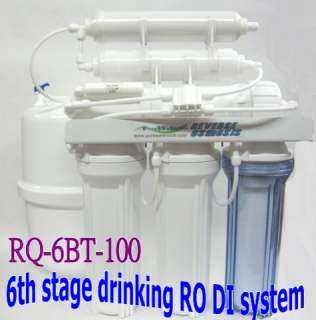 100 GPD 6stage Reverse Osmosis RO DI+Tank Water Filters  