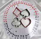 Texas Holdem Poker Heart Diamond Card Cookie Cutter Set