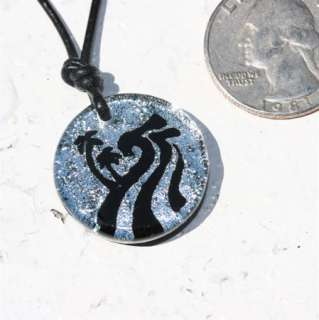 Surfer Necklace Hawaiian Jewelry Cool Symbols Wave Art  