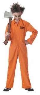 Scary Evil Psychopath Child Killer Costume   Orange