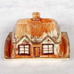 PRICE BROS. COTTAGE WARE CHEESE/BUTTER DISH & LID  