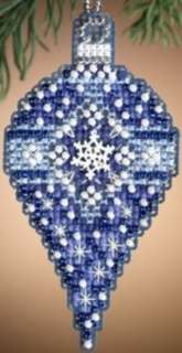 Mill Hill SAPPHIRE SNOW Counted Cross Stitch Bead Kit Christmas Jewels 