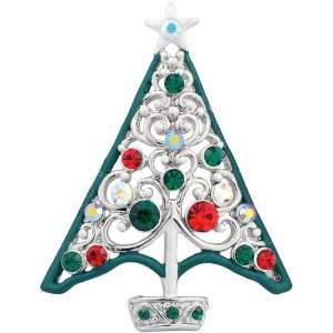   Christmas Gift Christmas Tree Swarovski Crystal Brooches Pins Jewelry