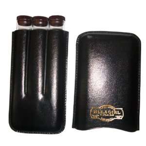  Hula Girl Leather Cigar Case 