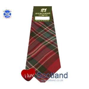  Macfarlane Clan Tartan (weathered) Gents Neck Tie   Pure 