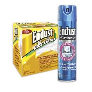   with Endust Dry Disposable Dust Cloths, 10 CT 096000BP Electronics
