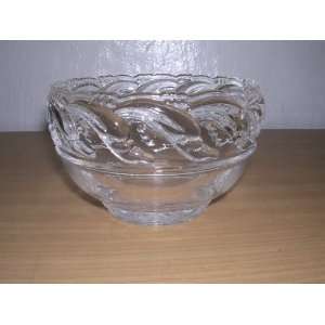  Tiffany & Co Crystal Clear Dolphin Bowl Small Signed 