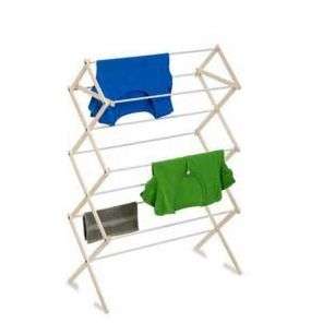 Honey Can Do Wooden Clothes Drying Rack 90001431 AS IS  