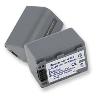   2v 1360 mAh Black Camcorder Battery for Sony DCR DVD92