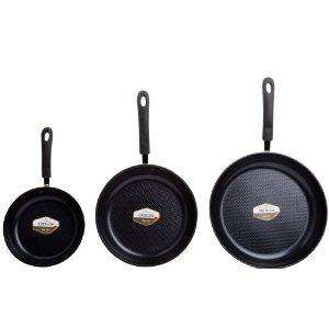   Earth Frying Pan 3PC Set w/Textured Ceramic Non Stick Coating  