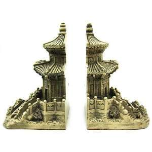  `Scratch and Dent` Chinese Imperial Palace Bookends China 