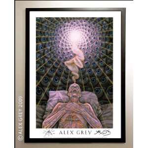  Framed Dying Poster Signed by Alex Grey 