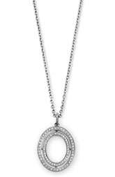Ivanka Trump Small Oval Diamond Pendant Necklace $3,650.00