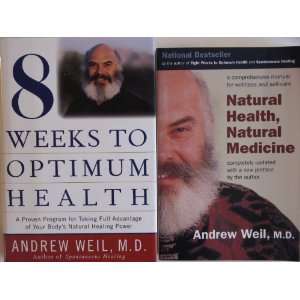  Andrew Weil MD Natural Health 2 Book Set   8 Weeks To 