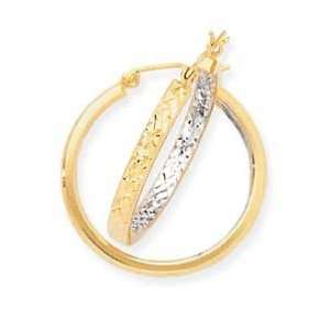   YELLOW OUTSIDE WHITE INSIDE HOOP EARRINGS Augustina Jewelry Jewelry