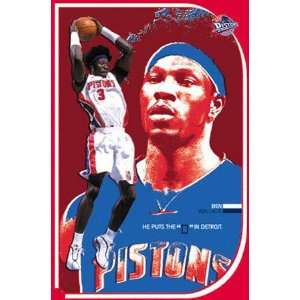 Ben Wallace Detroit Pistons Poster 3189