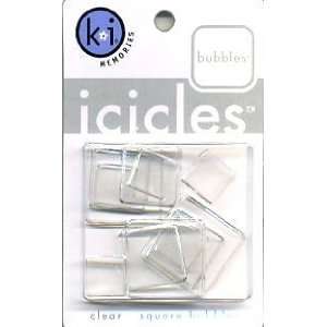  Clear Square Icicles Bubbles Arts, Crafts & Sewing
