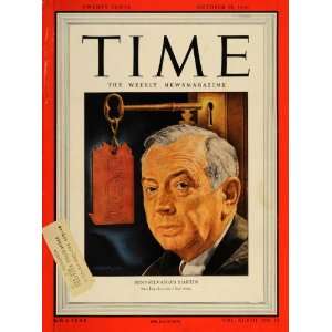  1946 TIME Cover Governor Edward Martin PA E. H. Baker 