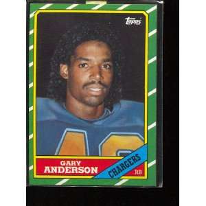  1986 Topps #233 Gary Anderson RB RC Sports Collectibles
