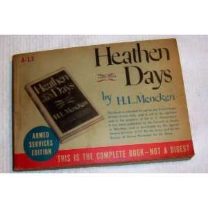   1936 by H. L. Mencken    Complete Book NOT A Digest 