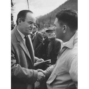  Hubert Humphrey Campaigning in West Virginia Primarties 