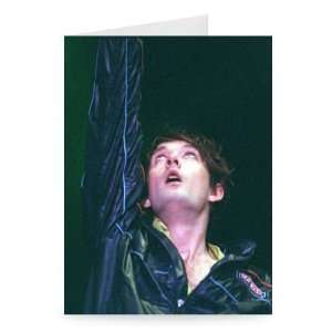 Jarvis Cocker of pop group Pulp on stage at   Greeting Card (Pack of 