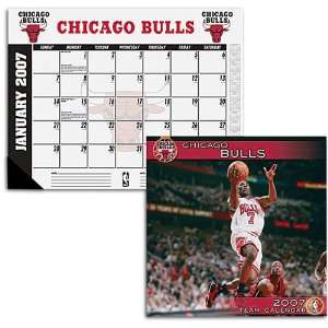  Bulls John F Turner NBA Wall Desk Calendar Sports 