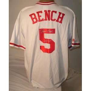 Johnny Bench Signed Reds Jersey
