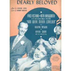 Dearly Beloved by Johnny Mercer & Jerome Kern Vintage 1942 Sheet Music 