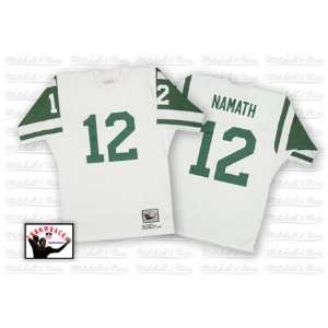 Mitchell and Ness Jersey (Green on White New York Jets) Joe Namath 