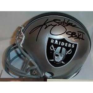 Ken Stabler Signed Raiders Replica Mini Helmet