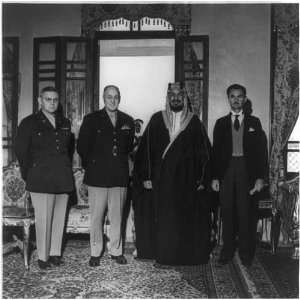 King Abdul Aziz Bin Al Saud of Saudi Arabia,with 2 U.S 
