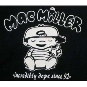 Mac Miller Knock Knock Rap Hip Hop Black Thumbs up Dope T shirt XXL