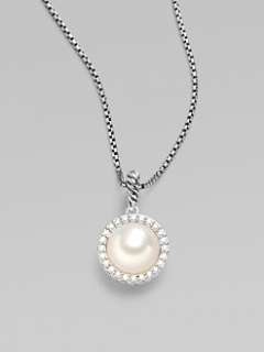   Yurman   White Freshwater Pearl, Diamonds & Sterling Silver Necklace