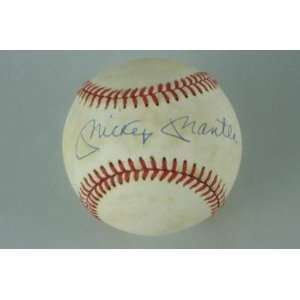 Mickey Mantle Signed Ball   Authentic Oal Jsa   Autographed Baseballs