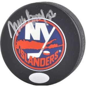 Mike Bossy Autographed New York Islanders Hockey Puck