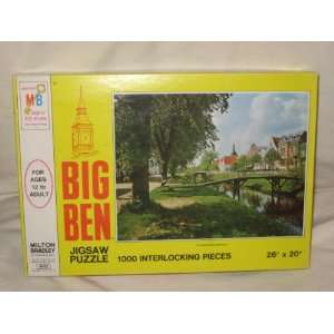  1973 Milton Bradley MB Big Ben   1000 Piece Jigsaw Puzzle 