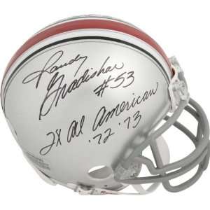 Randy Gradishar Ohio State Buckeyes Autographed Mini Helmet with 2x AA 