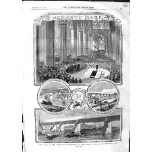1859 FUNERAL ROBERT STEPHENSON WESTMINSTER ABBEY LONDON  
