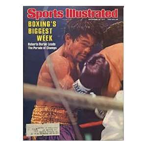 Roberto Duran Unsigned Sports Illustrated  Sep 26 1977
