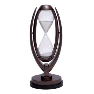   Handcrafted Wood Metal Glass Desktop Sand Timer Hourglass MSRP $160