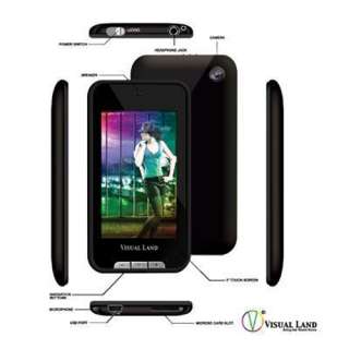 NEW Visual Land V Touch Pro 4GB Black MP3 Player  