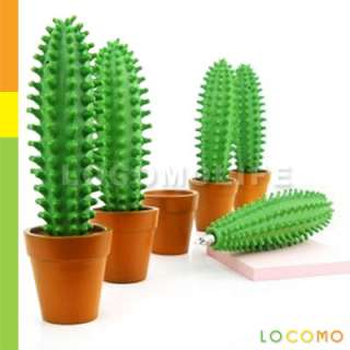 Cactus Ball Point Pen Plant Spike Fred Rubber Funny Toy  