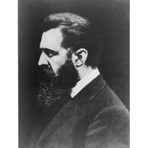  Theodore Herzl, head and shoulders portrait, facing left Theodore 