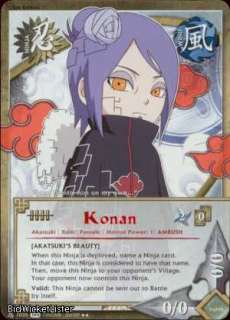 1035 PARALLEL FOIL Konan Rare Naruto Card  