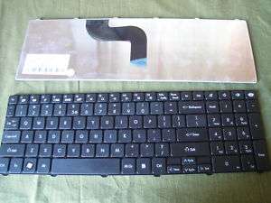 OEM Gateway NV53A24U 103 key Laptop US Keyboard Black  